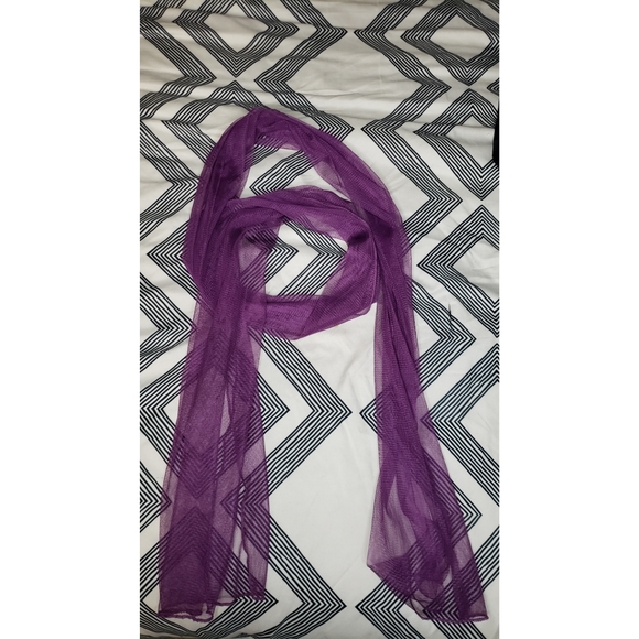 Purple glitter formal mini dress w/ sash - Picture 9 of 9